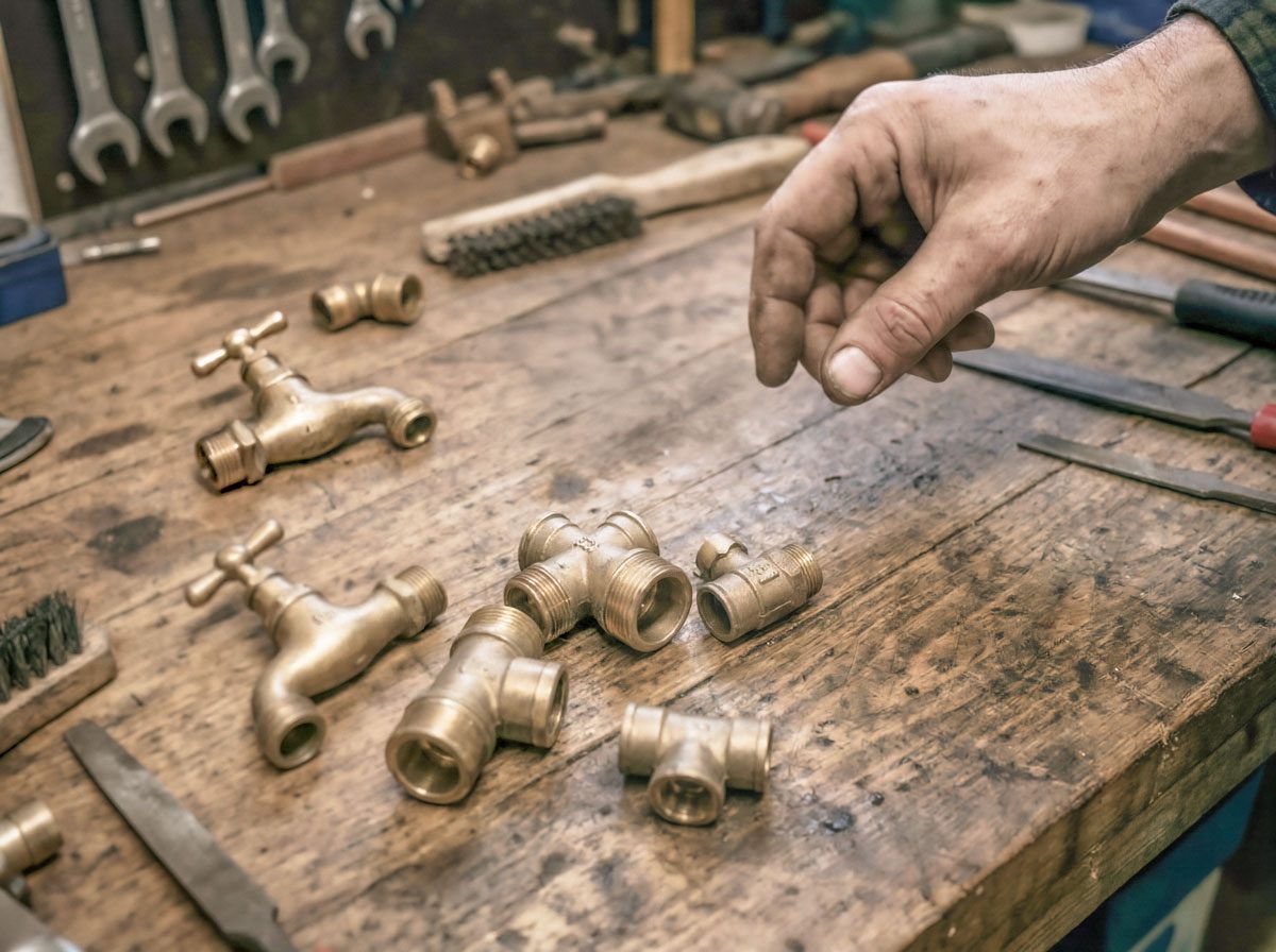 Accesorios de latón — taller artesanal